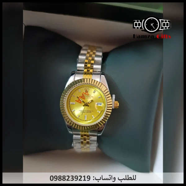 ساعة رولكس مينا ذهبي