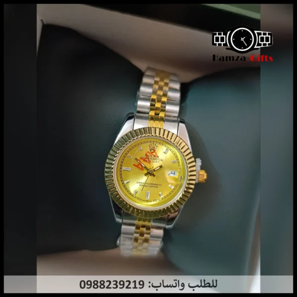 ساعة رولكس مينا ذهبي