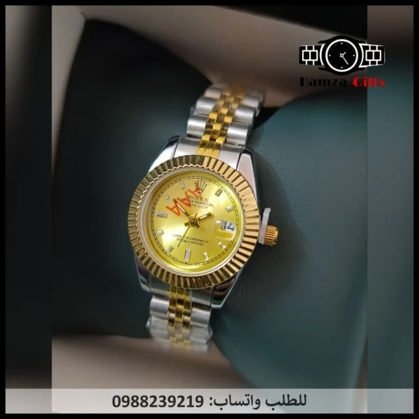 ساعة رولكس مينا ذهبي