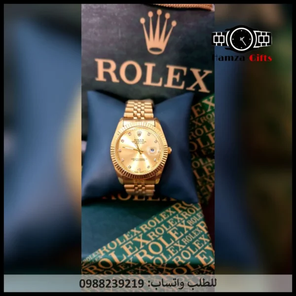 ساعة رولكس رجالي ذهبية