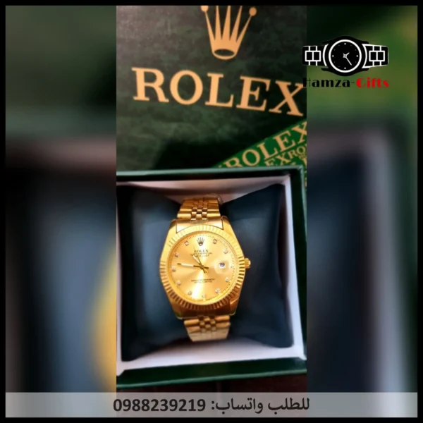 ساعة رولكس رجالي ذهبية