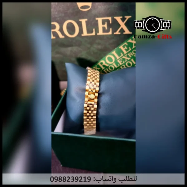 ساعه رولكس ذهبيه نسائيه