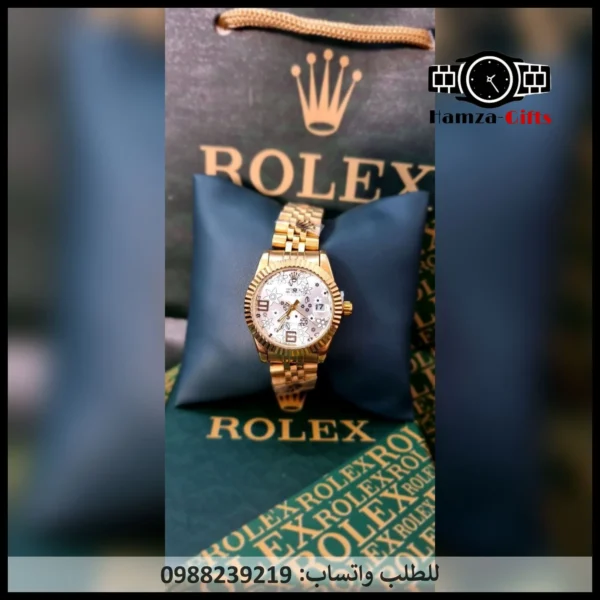 ساعه رولكس ذهبيه نسائيه