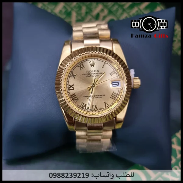 ساعة رولكس نسائي ذهبية