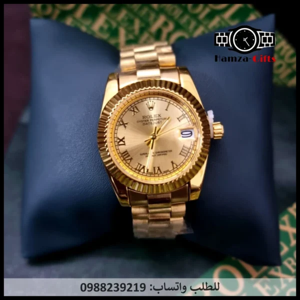ساعة رولكس نسائي ذهبية