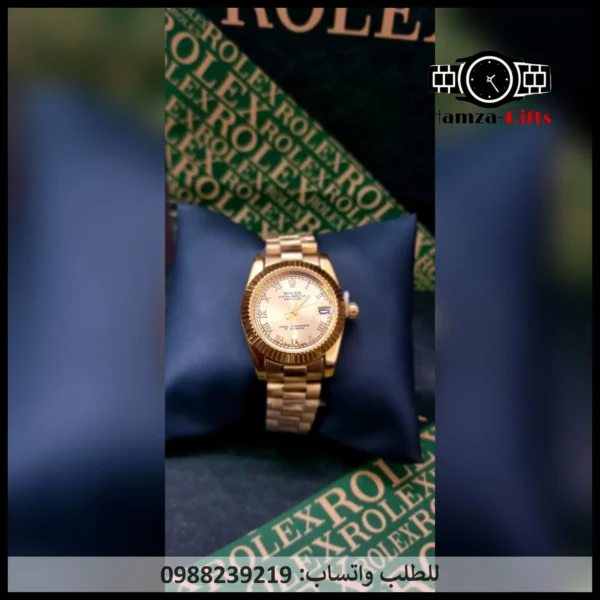 ساعة رولكس نسائي ذهبية