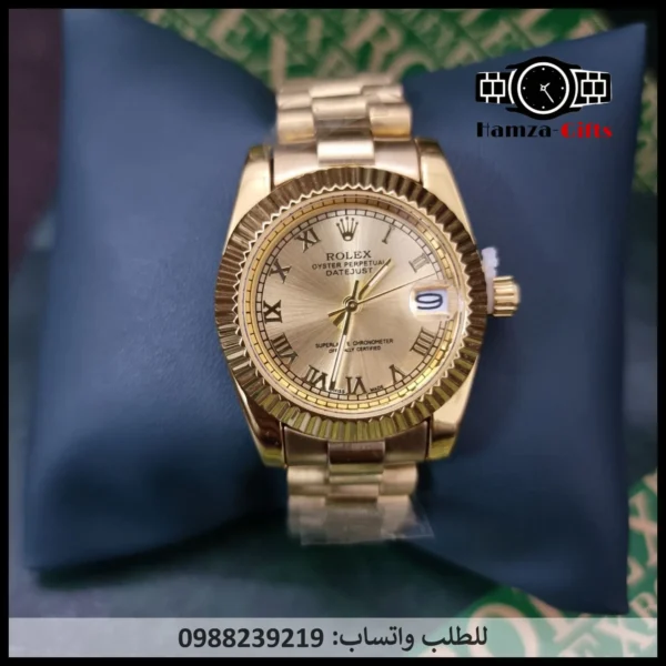 ساعة رولكس نسائي ذهبية