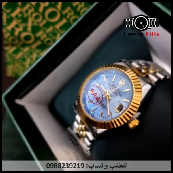 ساعة رولكس نسائي أزرق