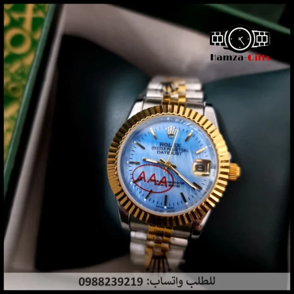 ساعة رولكس نسائي أزرق