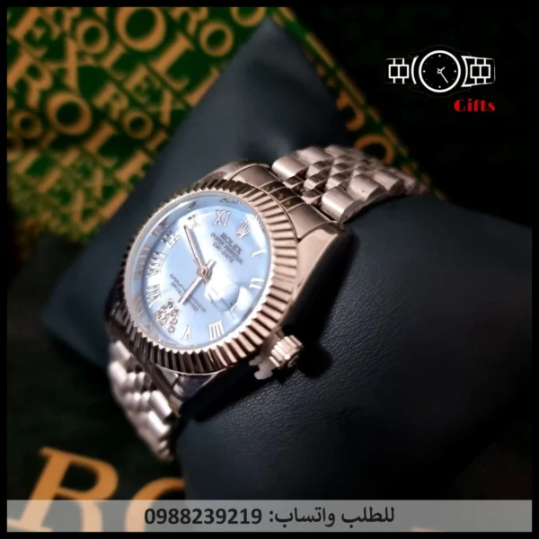 ساعة رولكس نسائي فضية