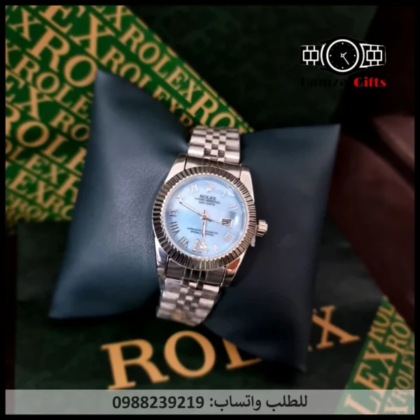 ساعة رولكس نسائي فضية