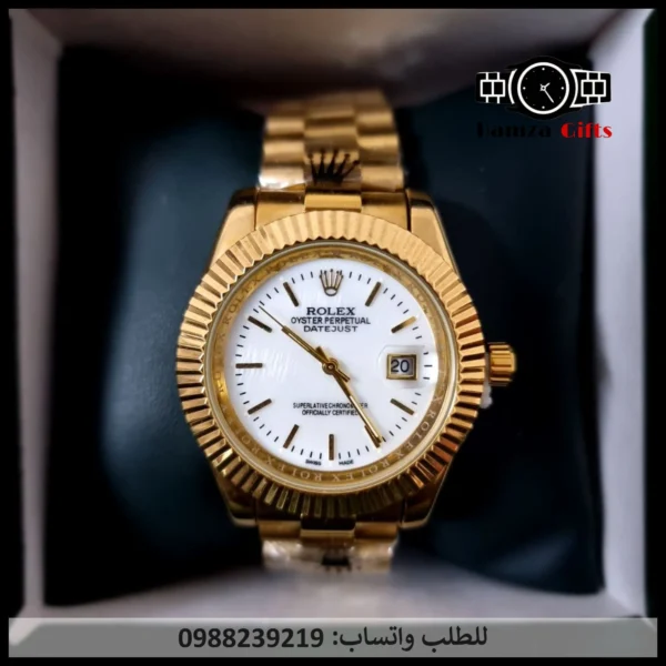 ساعة رولكس رجالي ذهبية