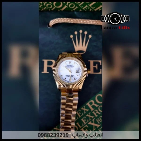 ساعة رولكس رجالي ذهبية