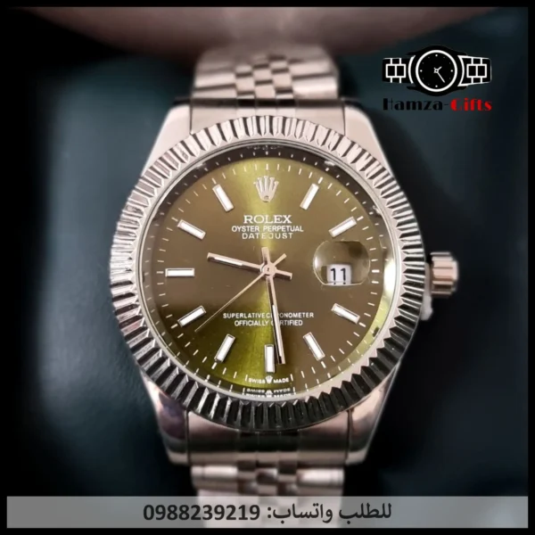 ساعة رولكس رجالي أخضر