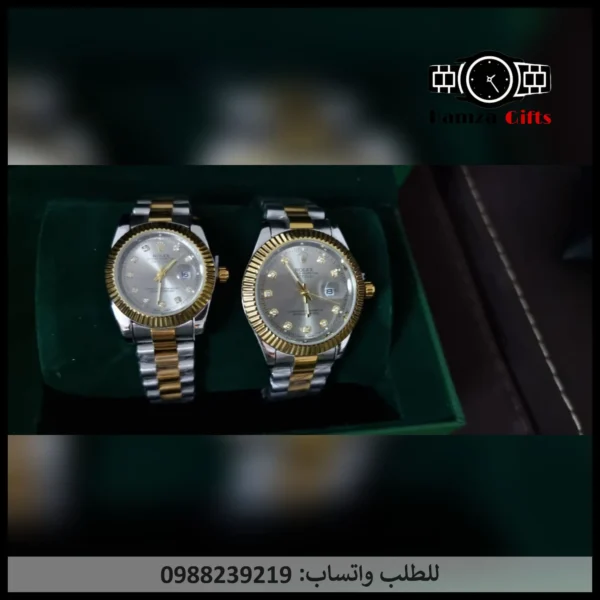 طقم ساعات رولكس رجالي ونسائي