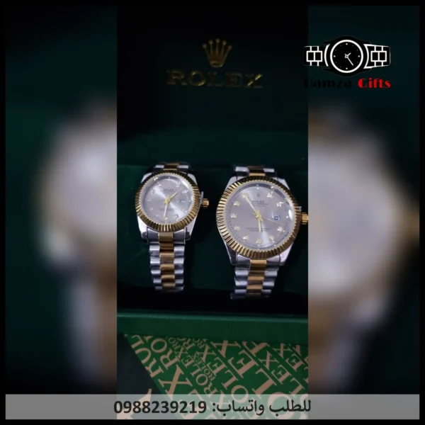 طقم ساعات رولكس رجالي ونسائي