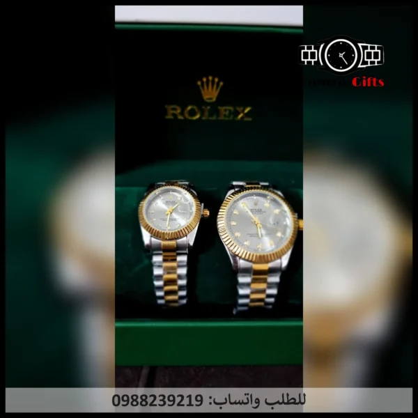 طقم ساعات رولكس رجالي ونسائي