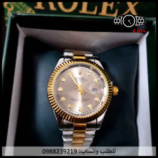 ساعة رولكس رجالي رمادية