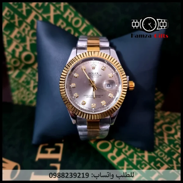 ساعة رولكس رجالي رمادية