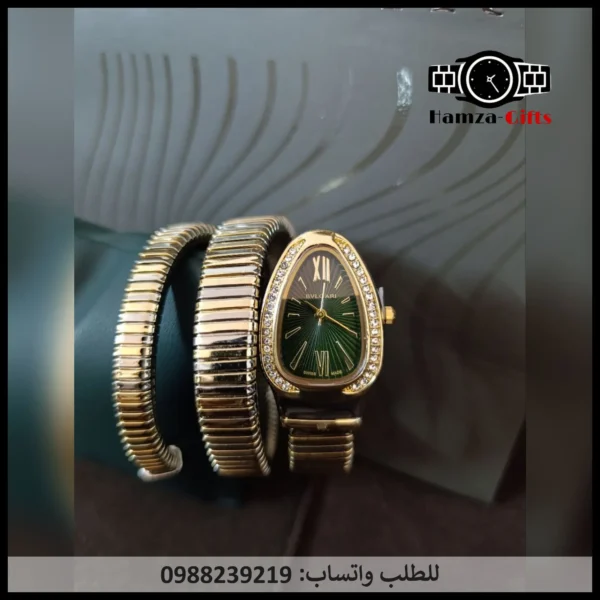 ساعة بولغاري ذهبي واسود