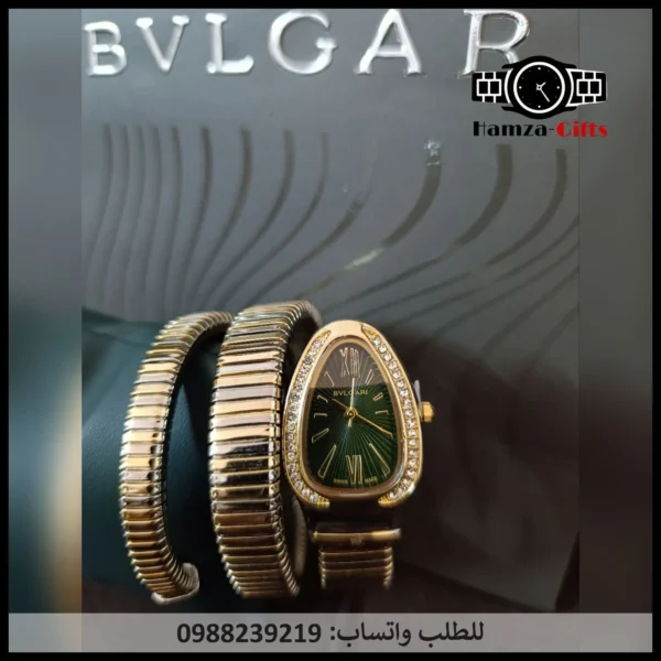 ساعة بولغاري ذهبي واسود