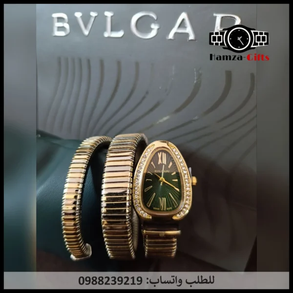 ساعة بولغاري ذهبي واسود