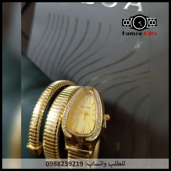 ساعة بولغاري ذهبية