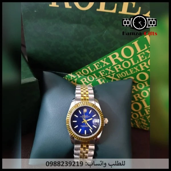 ساعة رولكس زرقاء