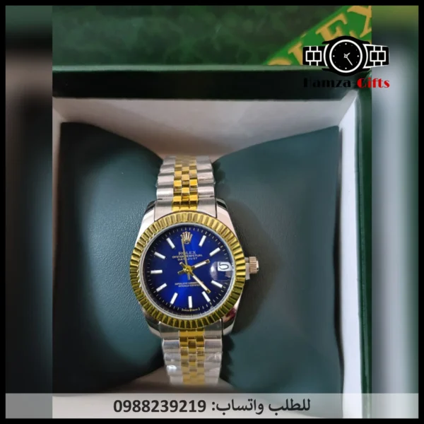 ساعة رولكس زرقاء