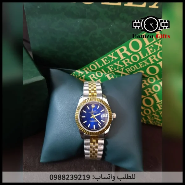 ساعة رولكس زرقاء