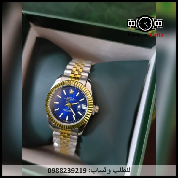 ساعة رولكس زرقاء