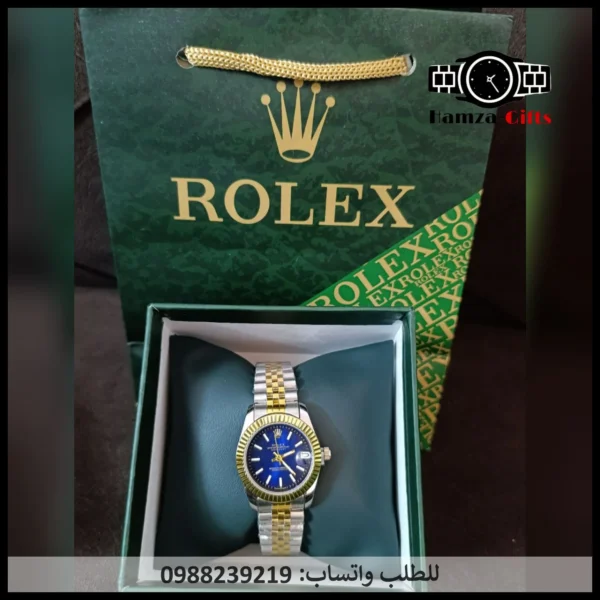 ساعة رولكس زرقاء