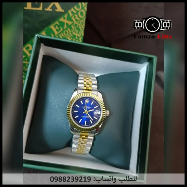 ساعة رولكس زرقاء